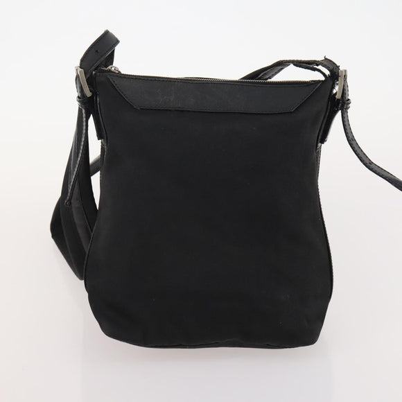 GUCCI GG Canvas Shoulder Bag Nylon 3 Set Beige Black Auth ti3900