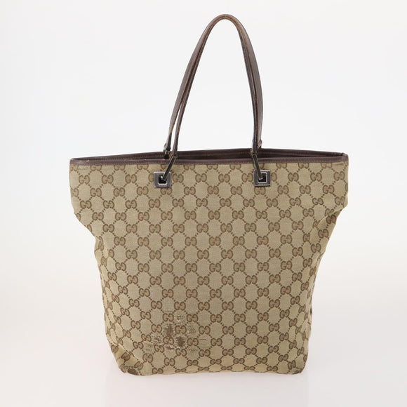 GUCCI GG Canvas Shoulder Bag Nylon 3 Set Beige Black Auth ti3900