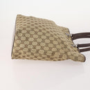 GUCCI GG Canvas Shoulder Bag Nylon 3 Set Beige Black Auth ti3900-4