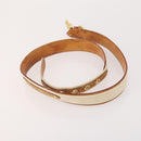 LOUIS VUITTON Belt Canvas Leather 2 Set Pink Beige LV Auth ti3901-11