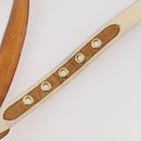 LOUIS VUITTON Belt Canvas Leather 2 Set Pink Beige LV Auth ti3901-12