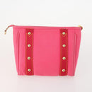LOUIS VUITTON Belt Canvas Leather 2 Set Pink Beige LV Auth ti3901-3