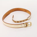 LOUIS VUITTON Belt Canvas Leather 2 Set Pink Beige LV Auth ti3901-9