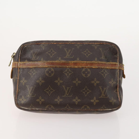 LOUIS VUITTON Monogram Pouch 2 Set LV Auth ti3902