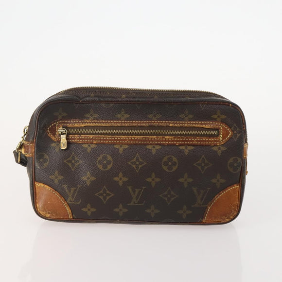 LOUIS VUITTON Monogram Pouch 2 Set LV Auth ti3902