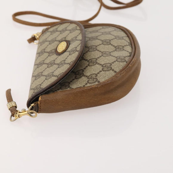 GUCCI GG Supreme Shoulder Bag PVC 3 Set Beige Brown Auth ti3903