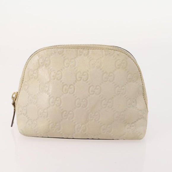 GUCCI GG Supreme Shoulder Bag PVC 3 Set Beige Brown Auth ti3903