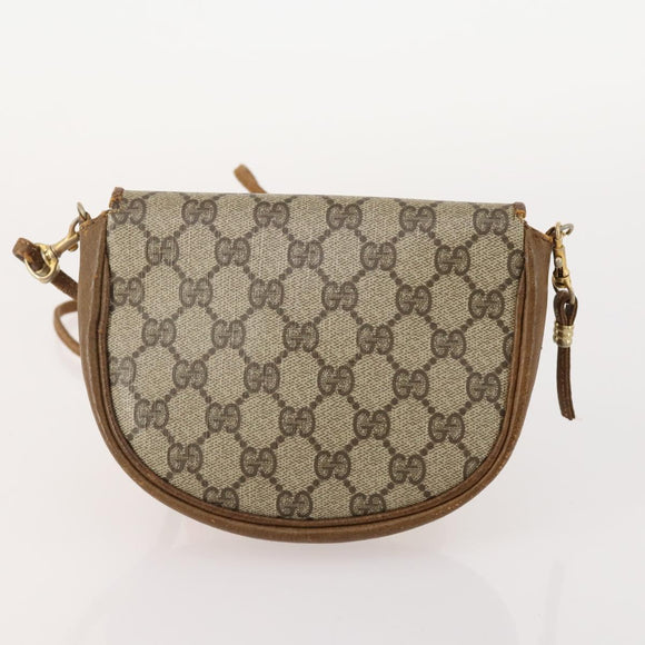 GUCCI GG Supreme Shoulder Bag PVC 3 Set Beige Brown Auth ti3903