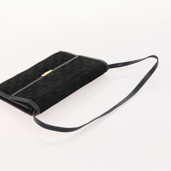 Salvatore Ferragamo Shoulder Bag Suede 2 Set Black Auth ti3904