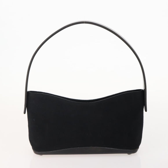 Salvatore Ferragamo Shoulder Bag Suede 2 Set Black Auth ti3904