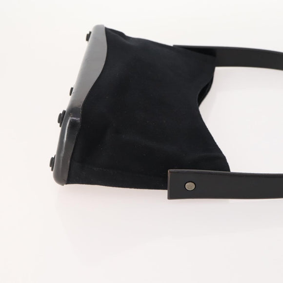 Salvatore Ferragamo Shoulder Bag Suede 2 Set Black Auth ti3904