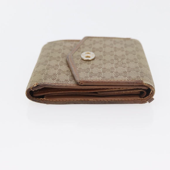 CELINE Macadam Canvas Wallet PVC 2 Set Brown Beige Auth ti3905