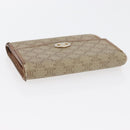 CELINE Macadam Canvas Wallet PVC 2 Set Brown Beige Auth ti3905-13