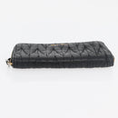 Miu Miu Matelasse Wallet Leather 2 Set Black Pink Auth ti3907-13
