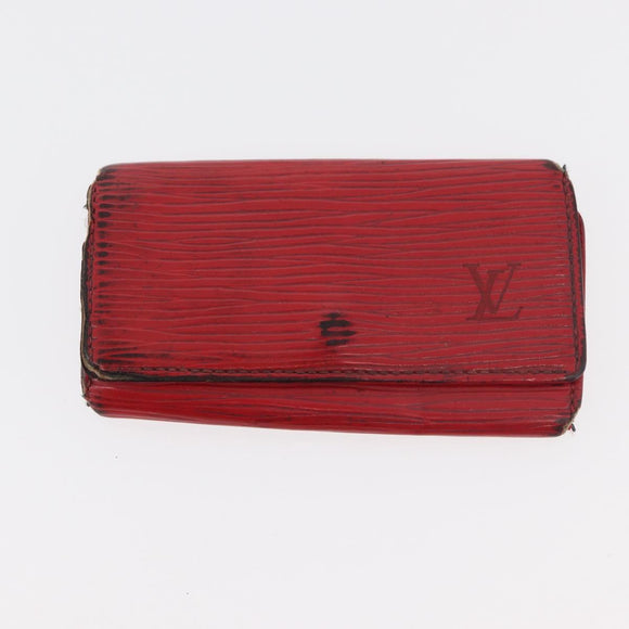LOUIS VUITTON Monogram Epi Wallet 5 Set Red Damier Azur LV Auth ti3908
