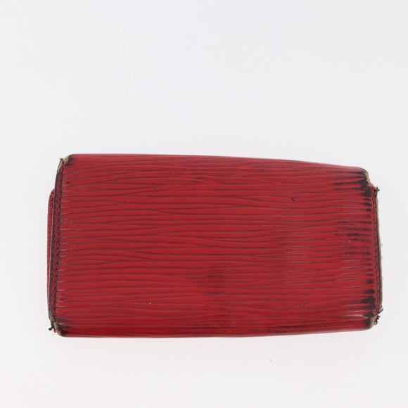 LOUIS VUITTON Monogram Epi Wallet 5 Set Red Damier Azur LV Auth ti3908