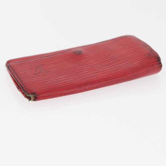 LOUIS VUITTON Monogram Epi Wallet 5 Set Red Damier Azur LV Auth ti3908
