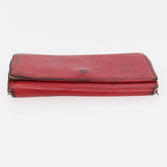 LOUIS VUITTON Monogram Epi Wallet 5 Set Red Damier Azur LV Auth ti3908