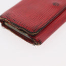 LOUIS VUITTON Monogram Epi Wallet 5 Set Red Damier Azur LV Auth ti3908-21