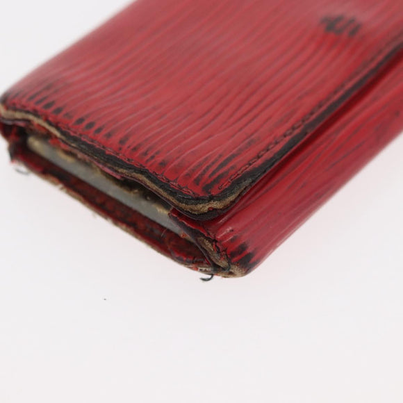 LOUIS VUITTON Monogram Epi Wallet 5 Set Red Damier Azur LV Auth ti3908