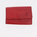 LOUIS VUITTON Monogram Epi Wallet 5 Set Red Damier Azur LV Auth ti3908-23
