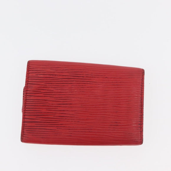 LOUIS VUITTON Monogram Epi Wallet 5 Set Red Damier Azur LV Auth ti3908