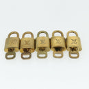 LOUIS VUITTON Padlock 10 Set Padlock metal Gold LV Auth ti3909-4