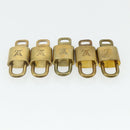 LOUIS VUITTON Padlock 10 Set Padlock metal Gold LV Auth ti3909-5