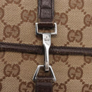 GUCCI GG Canvas Waist bag Beige Silver 92543 Auth ti3910-10