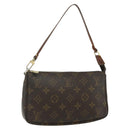 LOUIS VUITTON Monogram Pochette Accessoires Pouch M51980 LV Auth ti3911-1