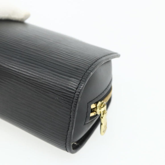 LOUIS VUITTON Epi Dauphine PM Pouch Black M48442 LV Auth ti3913