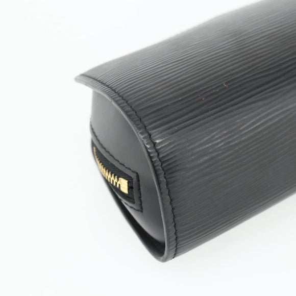 LOUIS VUITTON Epi Dauphine PM Pouch Black M48442 LV Auth ti3913