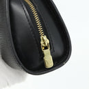 LOUIS VUITTON Epi Dauphine PM Pouch Black M48442 LV Auth ti3913-8