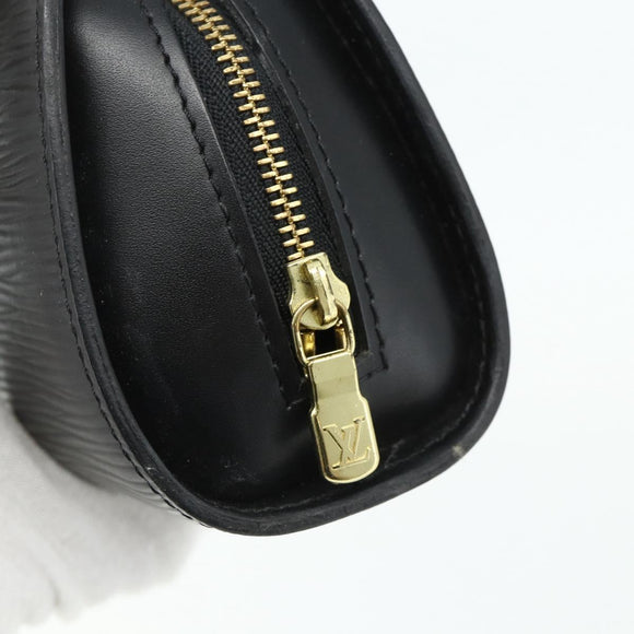 LOUIS VUITTON Epi Dauphine PM Pouch Black M48442 LV Auth ti3913