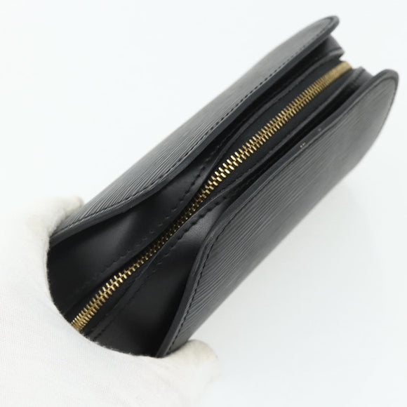 LOUIS VUITTON Epi Dauphine PM Pouch Black M48442 LV Auth ti3913