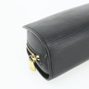 LOUIS VUITTON Epi Dauphine PM Pouch Black M48442 LV Auth ti3913-14