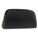 LOUIS VUITTON Epi Dauphine PM Pouch Black M48442 LV Auth ti3914-1