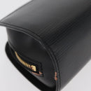 LOUIS VUITTON Epi Dauphine PM Pouch Black M48442 LV Auth ti3914-15