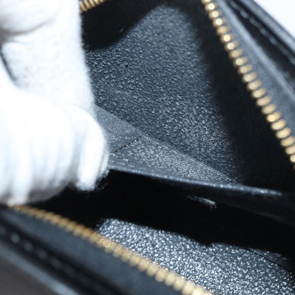 LOUIS VUITTON Epi Dauphine PM Pouch Black M48442 LV Auth ti3914