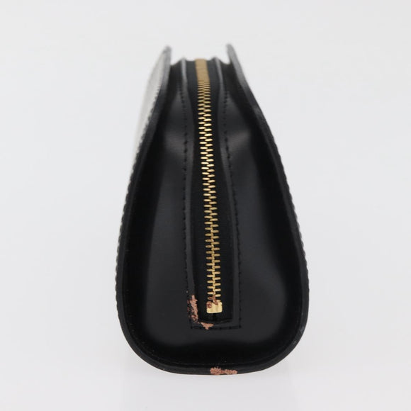 LOUIS VUITTON Epi Dauphine PM Pouch Black M48442 LV Auth ti3914