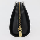 LOUIS VUITTON Epi Dauphine PM Pouch Black M48442 LV Auth ti3914-4