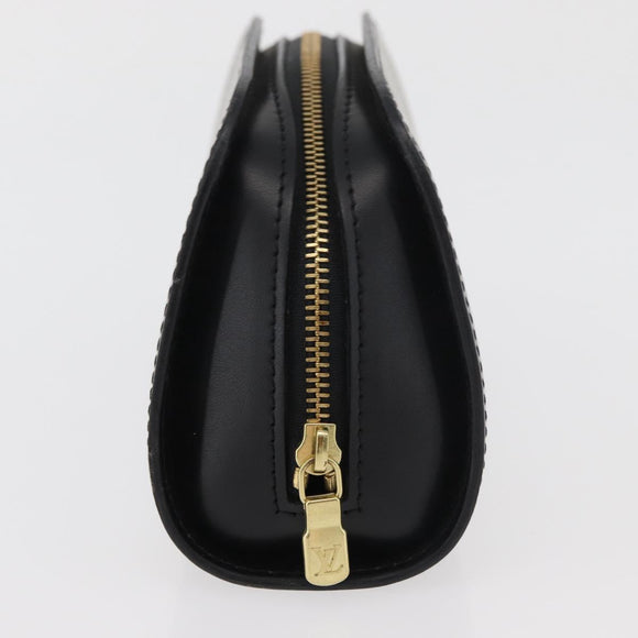 LOUIS VUITTON Epi Dauphine PM Pouch Black M48442 LV Auth ti3914