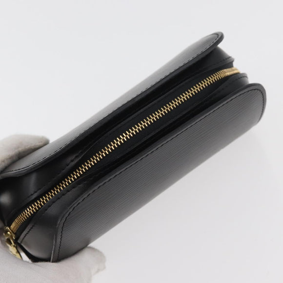 LOUIS VUITTON Epi Dauphine PM Pouch Black M48442 LV Auth ti3914