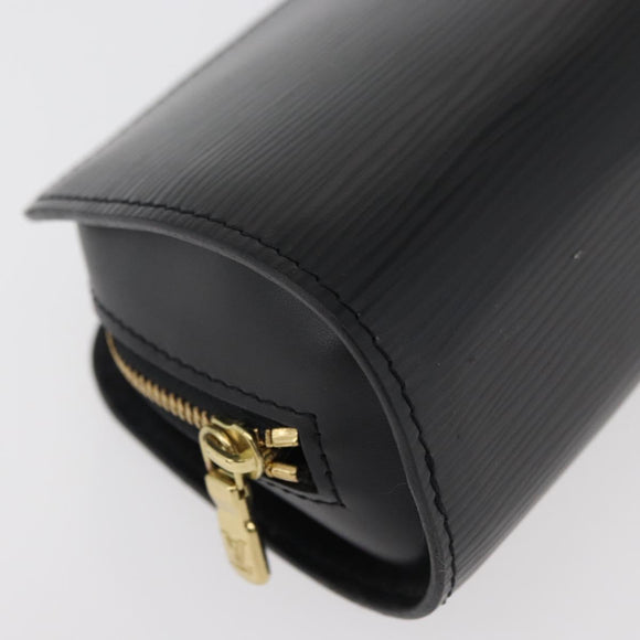 LOUIS VUITTON Epi Dauphine PM Pouch Black M48442 LV Auth ti3914