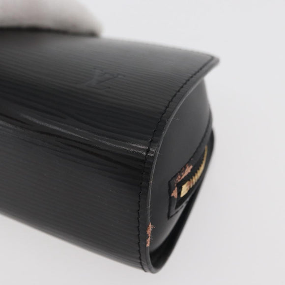 LOUIS VUITTON Epi Dauphine PM Pouch Black M48442 LV Auth ti3914