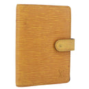 LOUIS VUITTON Epi Agenda PM Day Planner Cover Yellow R20059 LV Auth ti3915-1