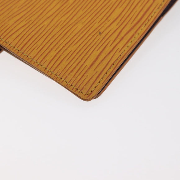 LOUIS VUITTON Epi Agenda PM Day Planner Cover Yellow R20059 LV Auth ti3915