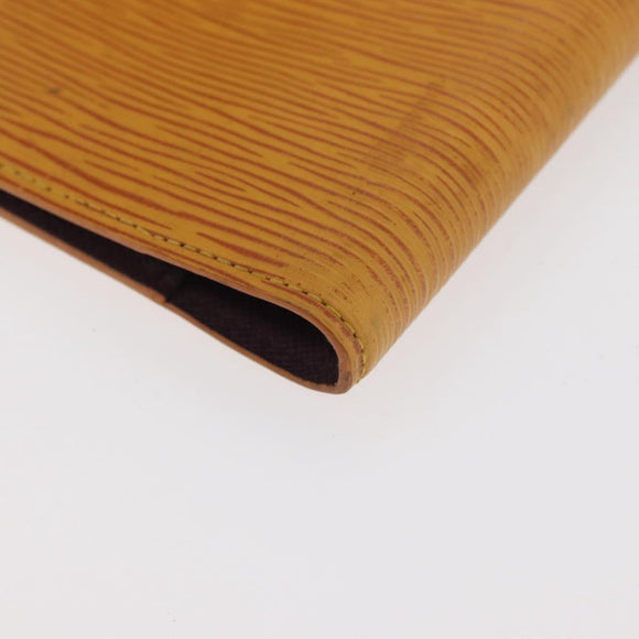 LOUIS VUITTON Epi Agenda PM Day Planner Cover Yellow R20059 LV Auth ti3915