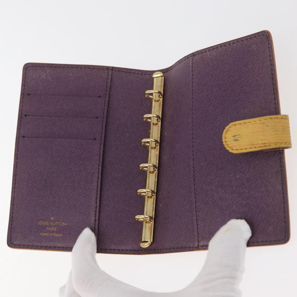 LOUIS VUITTON Epi Agenda PM Day Planner Cover Yellow R20059 LV Auth ti3915