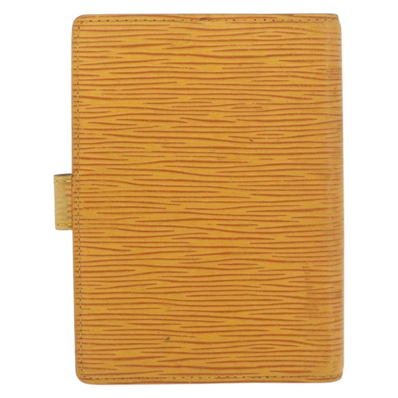 LOUIS VUITTON Epi Agenda PM Day Planner Cover Yellow R20059 LV Auth ti3915